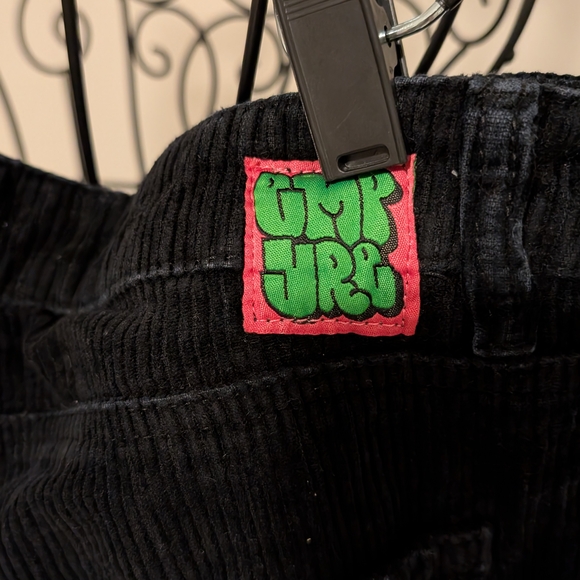 Empyre Loose Fit Black Corduroy Skate Pants - Y2K Baggy Style - Men's 9 - Picture 7 of 7